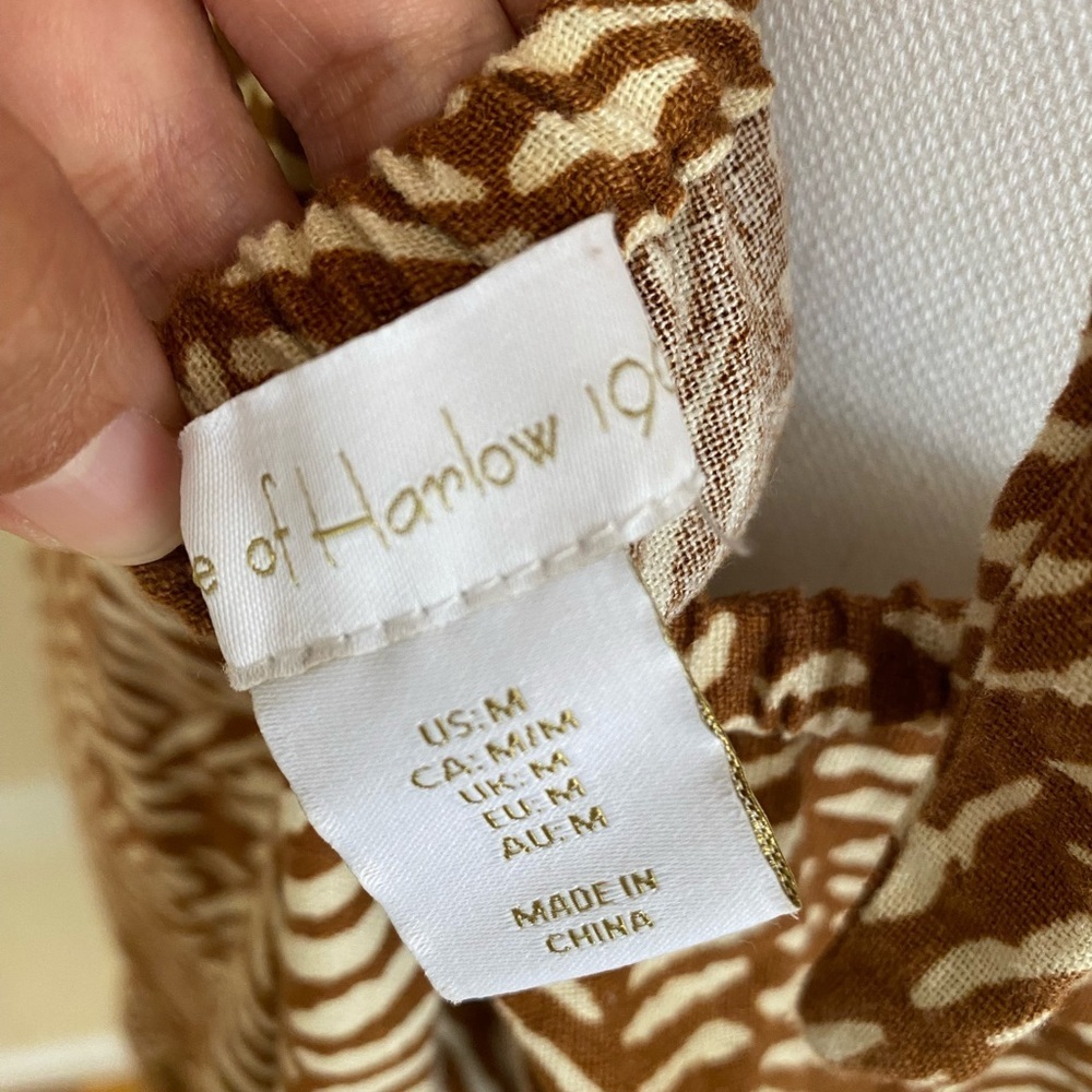 House of Harlow 1960 Printed Linen Blend Mini Dress - Picture 8 of 9